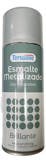 AEROSOL METALIZADO BRILL PLATA  440CC TERSUAVE